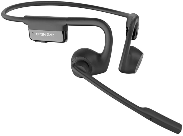 Main image of Open Ear Headphones with Mic,Open Ear Wireless Headphones Bluetooth 5.3/Multipoint Pairing/Noise Cancelling Mic,Lightweight,Wireless Headset with Mic for Work,Driving,Home Office