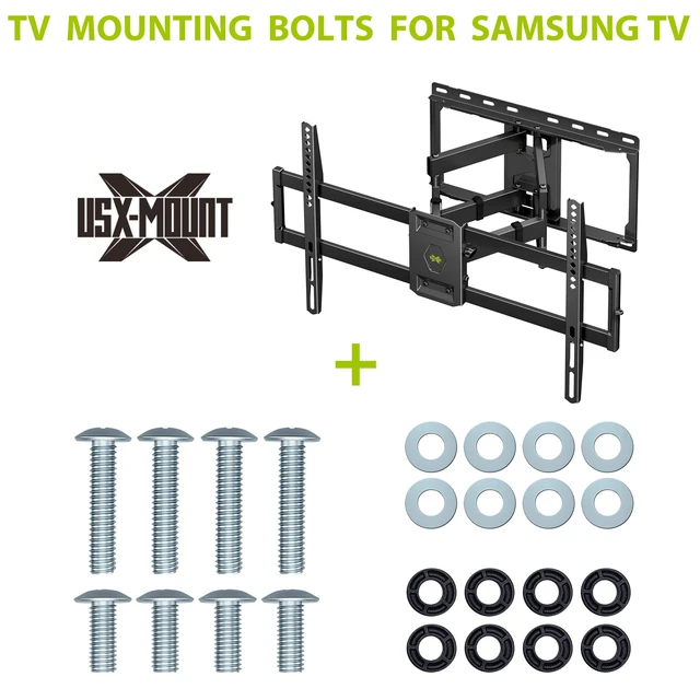 Alt view image 4 of 7 - TV Mounting bolts-M8x 45mm and M8 x 25mm (4PCS) TV Mounting Screws Compatible for Samsung TV with 2.5mm Spacers & 8.5mm Washer (Pack of 4)
