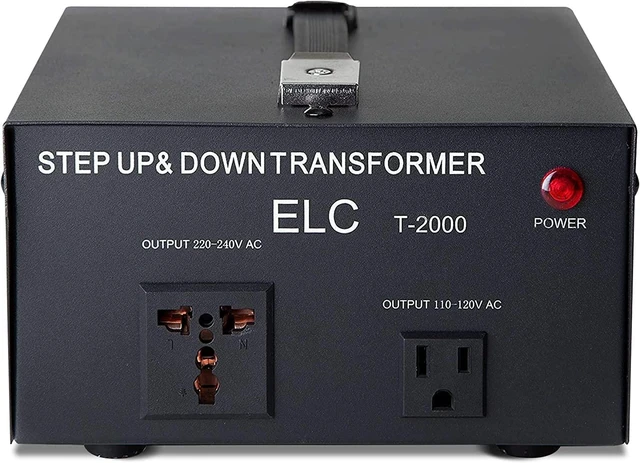 Main image of T Series 2000+ Watt Voltage Converter Transformer - Step Up/Down - 110v to 220v / 220v to 110v Power Converter - Circuit Breaker Protection, CE Certified