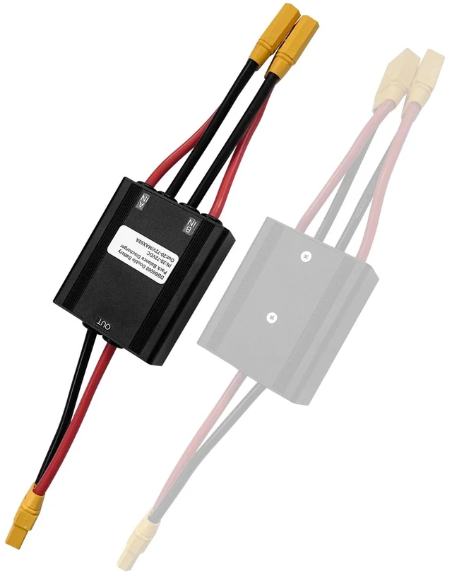 Main image of Double Battery Discharge Converter for E-Bike,DC 20V-72V DC Dual Battery Pack Switch Balancer XT90 Plug for Increase The Capacity by Connecting Two Batteries in Parallel Equalization Module (60A)