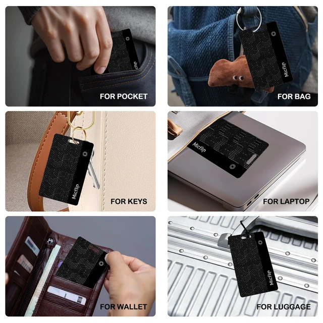 Alt view image 7 of 7 - 2026 MFi Certified Wallet Tracker Card, Works with Apple Find My 0.07in ultra slim tracker card, iOS only, wireless charging, IP67 waterproof, for Wallet Luggage Passport Purse