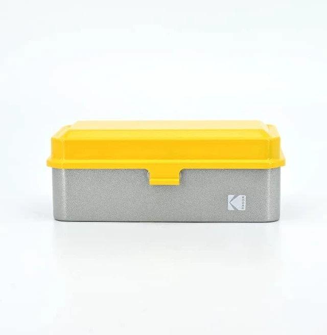 Alt view image 4 of 7 - 120/135 Film Case - for 8 Rolls of 120 Films / 10 Rolls of 35mm Films - Retro Steel Case to Sort & Safeguard Film (Yellow) (Film is not Included)