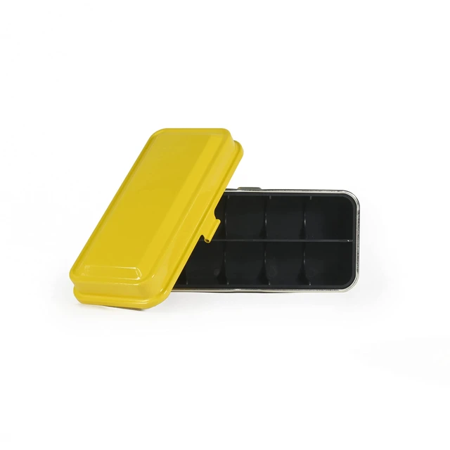 Alt view image 6 of 7 - 120/135 Film Case - for 8 Rolls of 120 Films / 10 Rolls of 35mm Films - Retro Steel Case to Sort & Safeguard Film (Yellow) (Film is not Included)