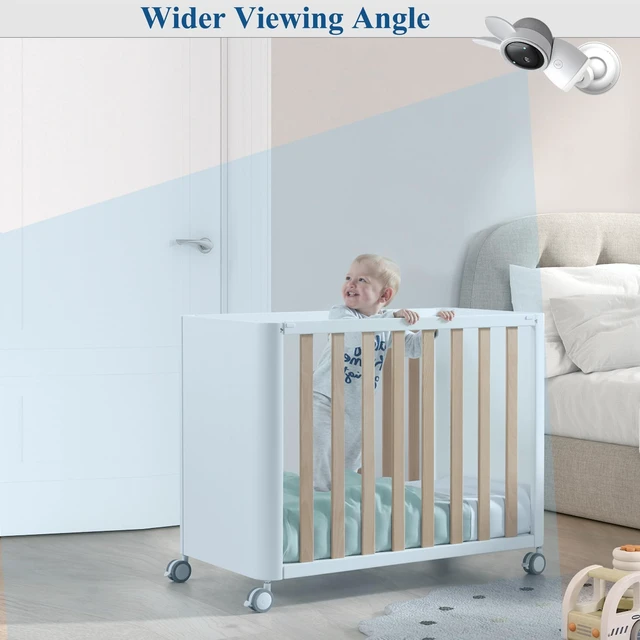 Alt view image 4 of 7 - Baby Monitor with Mount Stand Compatible with ARENTI Baby Cameras 2K Alnanny A4/B2/1M/3QM/ P2Q/ D3 Baby Cameras,Flexible Adjustable Baby Monitor Wall Mount Holder, Baby Cameras Clip Mount