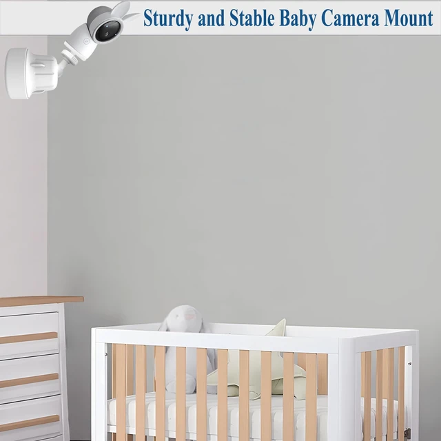 Alt view image 5 of 7 - Baby Monitor with Mount Stand Compatible with ARENTI Baby Cameras 2K Alnanny A4/B2/1M/3QM/ P2Q/ D3 Baby Cameras,Flexible Adjustable Baby Monitor Wall Mount Holder, Baby Cameras Clip Mount