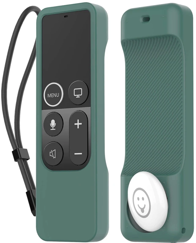 Main image of Protective Case for Apple TV 4K Siri Remote 3rd & 2nd Gen with AirTag Holder, Magnet Technology, Lanyard Included, Great Grip, Heavy Shock Absorption, Drop Protection