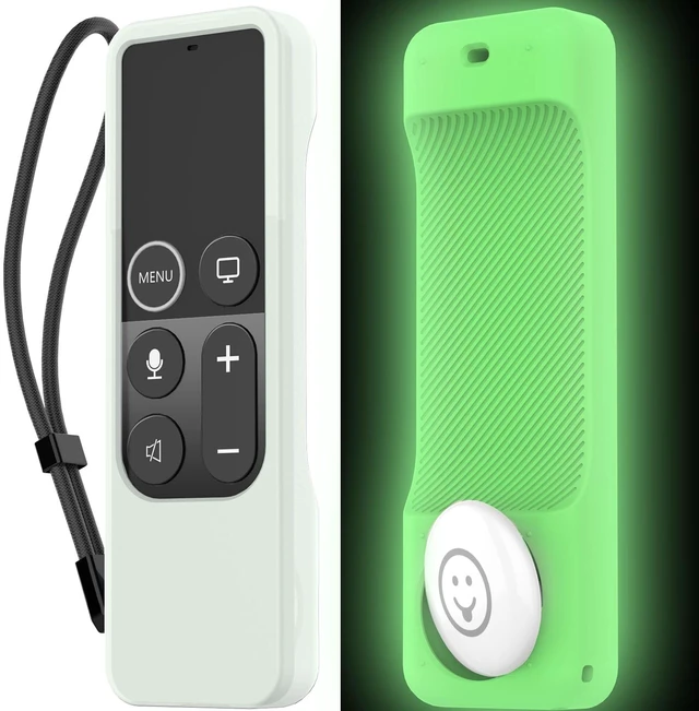 Main image of Protective Case for Apple TV 4K Siri Remote 3rd & 2nd Gen with AirTag Holder, Magnet Technology, Lanyard Included, Great Grip, Heavy Shock Absorption, Drop Protection