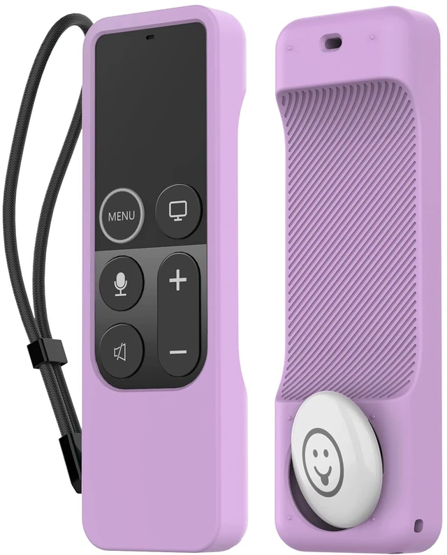 Main image of Protective Case for Apple TV 4K Siri Remote 3rd & 2nd Gen with AirTag Holder, Magnet Technology, Lanyard Included, Great Grip, Heavy Shock Absorption, Drop Protection