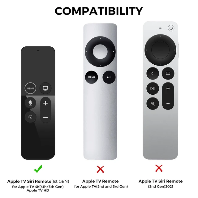 Alt view image 2 of 7 - Protective Case for Apple TV 4K Siri Remote 3rd & 2nd Gen with AirTag Holder, Magnet Technology, Lanyard Included, Great Grip, Heavy Shock Absorption, Drop Protection