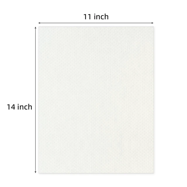 Alt view image 2 of 7 - 25 Pack Embossed Backing Boards, 11x14 Uncut White Mat Boards Acid Free Backer Boards Ideal for Photos, Pictures, Prints, Frames, and Artwork