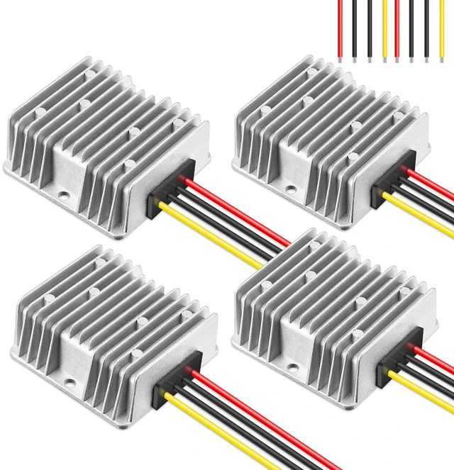 Main image of 10A 120W Golf Cart 36V 48V to 12V Converter Voltage Reducer, 4 Pack DC to DC Buck Converter, 12 Volt Voltage Regulator for Golf Cart RV Audio LED Strip Light, Universal Power Stabilizer