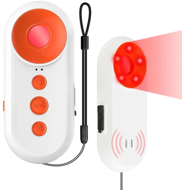 Main image of 3-in-1 Personal Safety Alarm, Hidden Camera Detectors, Door Window Alarm 130dB Loud Personal Alarm for Women, Vibration Alarm, Travel Safety Essentials, Rechargeable, Strobe Red Light, Gifts, Hotel