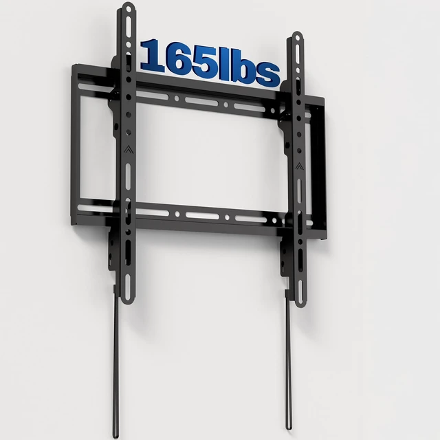 Alt view image 5 of 7 - Black TV Wall Mount for 32 to 75 inch Screens, MOUNT-VW075F Heavy Duty Steel, TV Wall Bracket fits LCD LED Curved and Flat Panel Screens, Max VESA 400x400mm, Holds 165 lbs