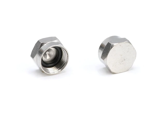 Alt view image 2 of 7 - Coaxial Cable Caps for Ground Blocks, Splitters, or Other F Connectors - F81 Coax Weather Caps to Protect Female Coaxial Connections for Future Use - 25 Pack