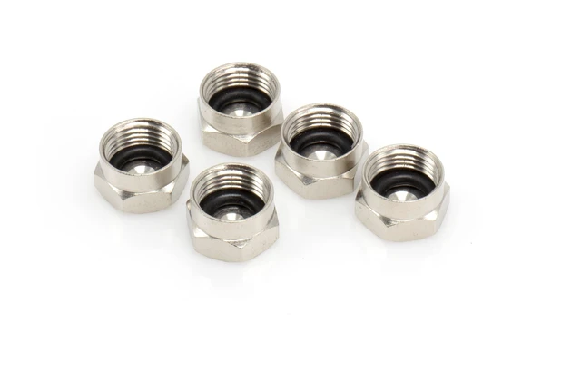 Alt view image 3 of 7 - Coaxial Cable Caps for Ground Blocks, Splitters, or Other F Connectors - F81 Coax Weather Caps to Protect Female Coaxial Connections for Future Use - 25 Pack