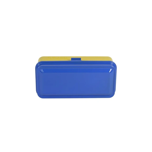 Alt view image 6 of 7 - 120/135 Film Case - for 8 Rolls of 120 Films / 10 Rolls of 35mm Films - Retro Steel Case to Sort & Safeguard Film (Blue Top/Yellow Body)