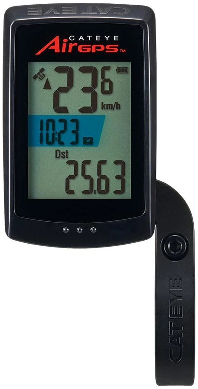 Main image of AirGPS USB Rechargeable Bike Computer Bluetooth ANT+, GPS Bicycle Speedometer, FlexTight Mount, IPX7 Waterproof, Auto Backlight Display, Ride Upload