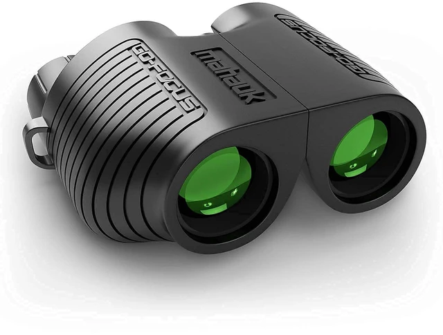 Main image of Go-Focus Compact Binoculars for Adults & Kids Small Travel Binoculars For Bird Watching & Hunting 10x25 BAK4 Prism Lightweight & Waterproof Carry Case & Neck Strap Range 20m - 1000m