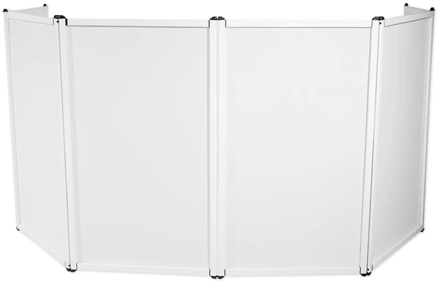 Alt view image 2 of 7 - RSCFAW White Scrim for DJ Facade, fits 27.5" W x 47.2" H Includes 4 Scrims, Fire Retardant, 3M Velcro, Stretch Fabric, Removable and Washable, Wrinkle-Free, Fits Pyle and ADJ Facades