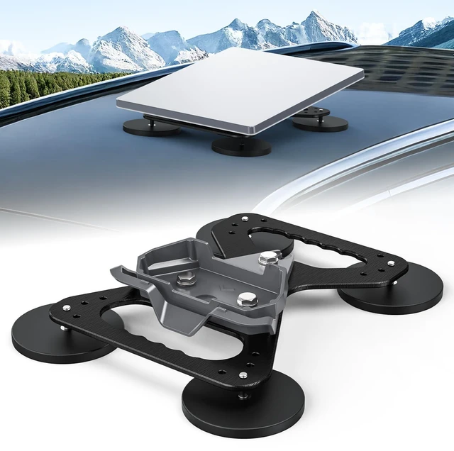 Main image of Starlink Gen 3 Magnetic Mount, 440lbs Heavy Duty Suction Base for RV Truck Heavy Duty Magnet Suction Bases, Quick Install, Weatherproof, Hail & UV Resistant, Bracket Mount for Satellite Dish Car