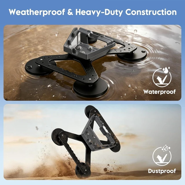 Alt view image 4 of 7 - Starlink Gen 3 Magnetic Mount, 440lbs Heavy Duty Suction Base for RV Truck Heavy Duty Magnet Suction Bases, Quick Install, Weatherproof, Hail & UV Resistant, Bracket Mount for Satellite Dish Car