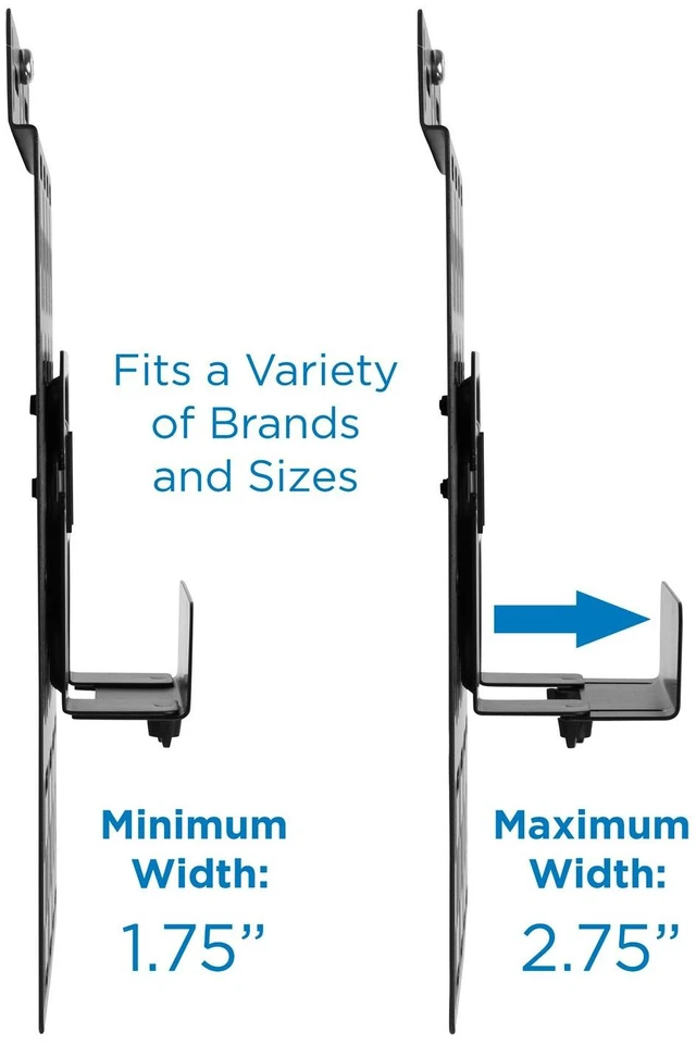 Alt view image 7 of 7 - Cable Box Mount Behind TV, Universal, Steel Adjustable bracket for streaming devices, router, modem & DVD players, mounts behind TV