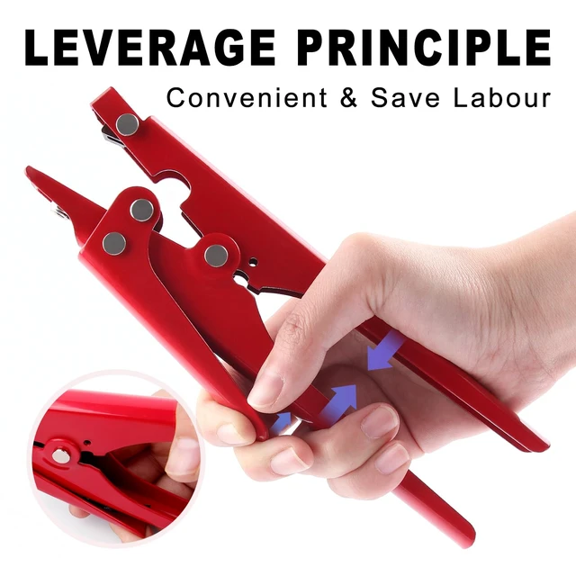 Alt view image 5 of 7 - Zip Tie Tool, Cutting Tool Fastening Cable Tie Tool with Adjustable Tension to Fasten and Cut Nylon Cable Tie