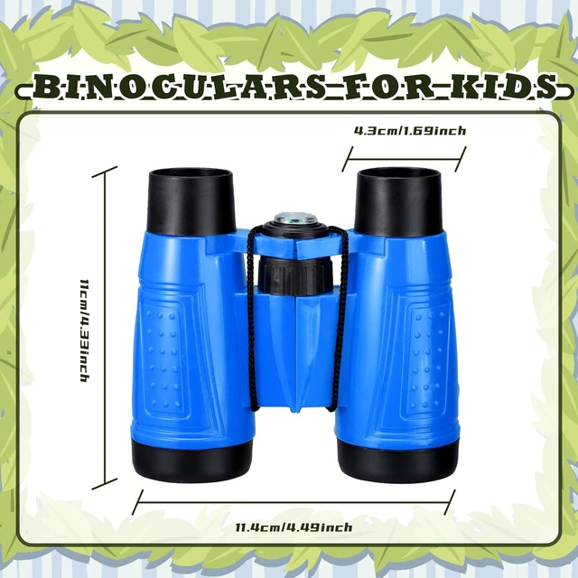 Alt view image 3 of 6 - 24 Pcs Binoculars Bulk Educational Compact Binoculars with Neck String Telescope for Learning Bird Watching Camping Hiking Travel Safaris Birthday Gifts(Blue)