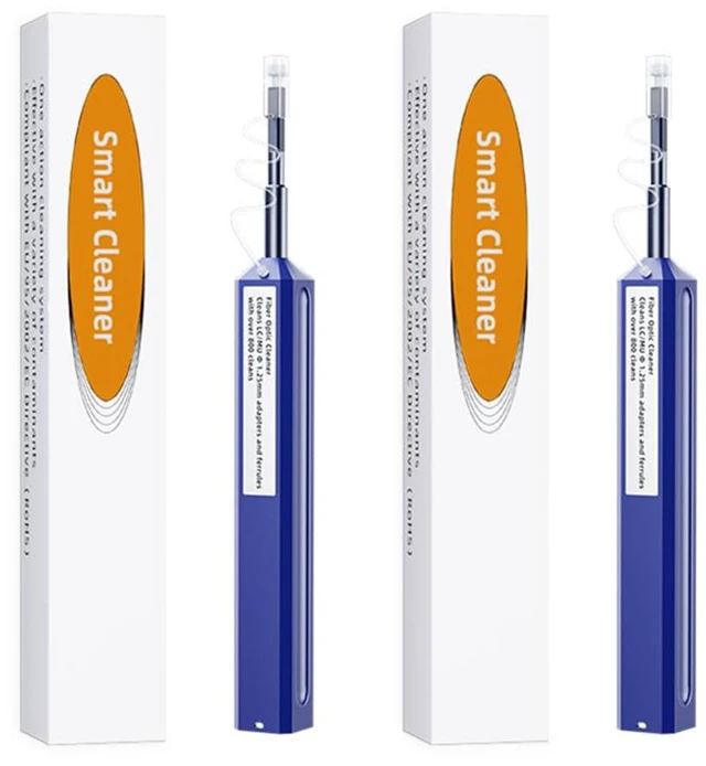 Main image of Fiber Optic Cleaner,2PCS Fiber Optic Cleaning Pen 1.25mm Ferrules LC/MU FTTH Connector Cleaning Tools with 800+ Times