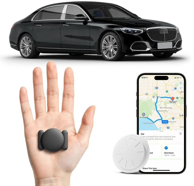 Main image of GPS Tracker for Vehicles, 1PCS Real Time Tracker Device for Vehicles, No Monthly Fee Car Tracker, Work with Find My (iOS Only), MINI Vehicle Tracker with Magnetic Waterproof Case