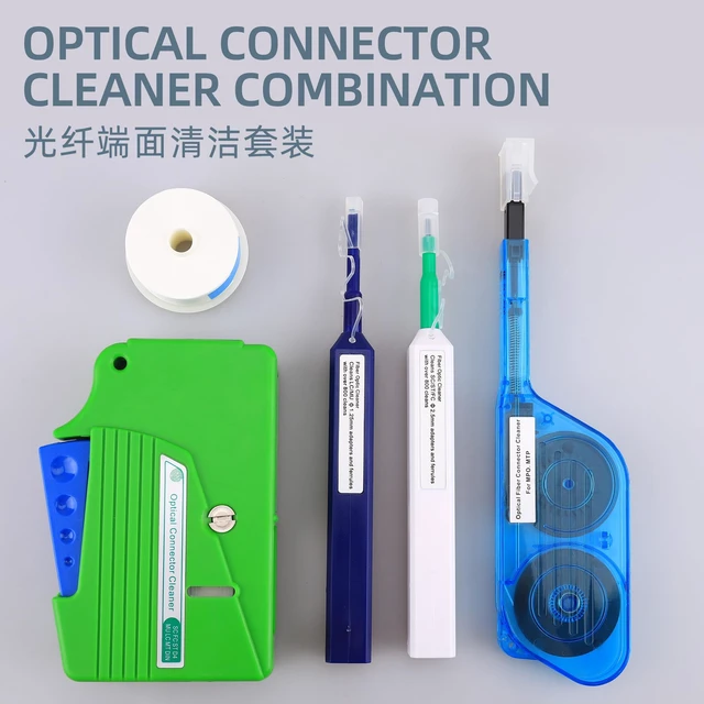 Alt view image 2 of 7 - Fiber Optic Cleaning Kit Equipped with Cleaning Box Replacement core 1.25MM/2.5MM/MPO Cleaning Pens for SC/LC/FC Connections