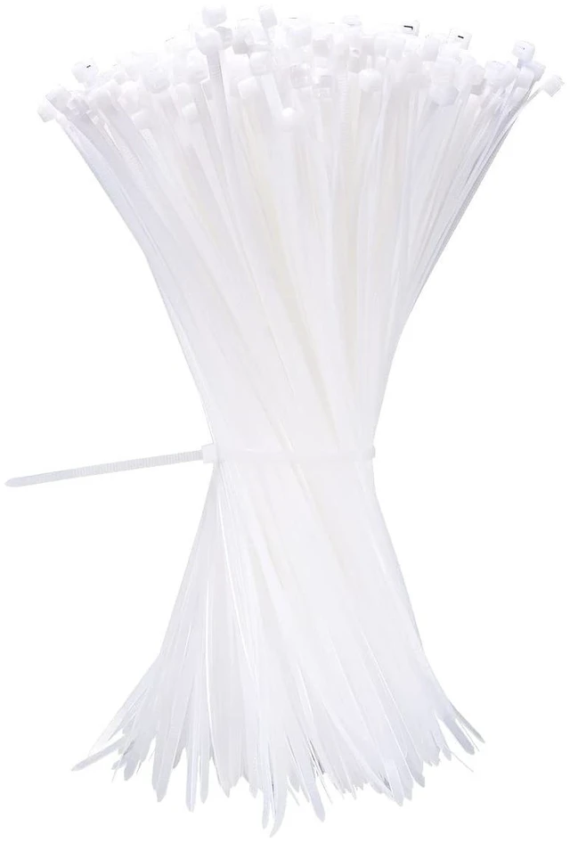Main image of Zcpotizi 12 Inch White Zip Ties 1000 Pack Bulk, 50 lbs Heavy Duty Nylon Cable Ties, UV Resistant Self Locking Wire Ties for Commercial, Garden, Indoor Outdoor Use