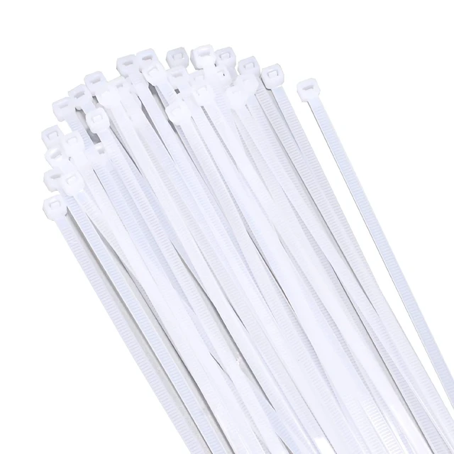 Alt view image 6 of 7 - Zcpotizi 12 Inch White Zip Ties 1000 Pack Bulk, 50 lbs Heavy Duty Nylon Cable Ties, UV Resistant Self Locking Wire Ties for Commercial, Garden, Indoor Outdoor Use