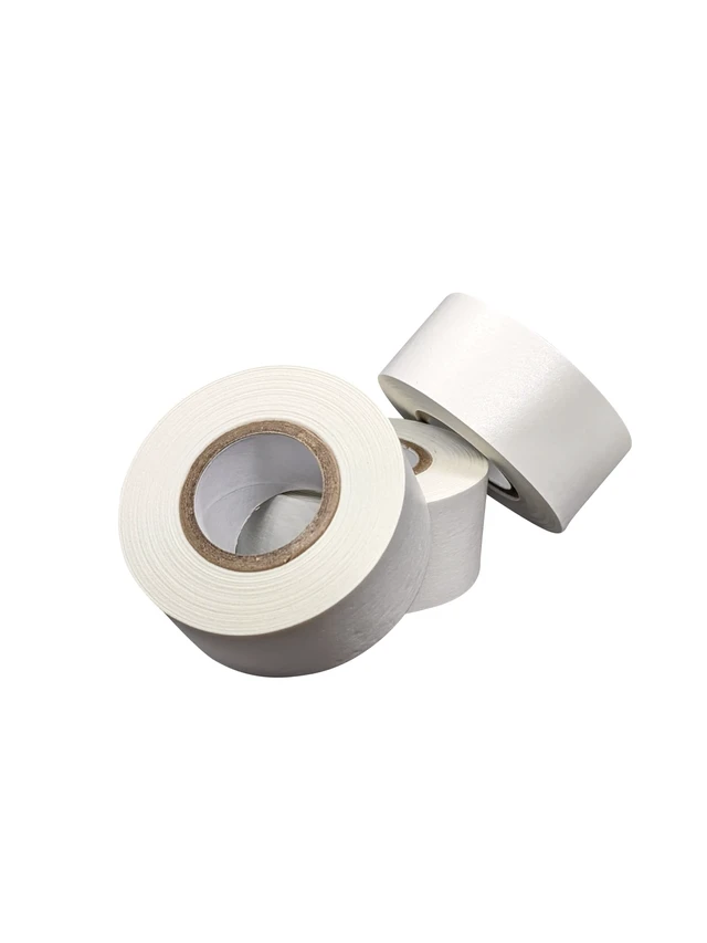 Main image of Lab Labeling Tape, White, 1 in x 500 in, 3-Pack 3 White Rolls, Made in USA,1 inch diameter cores, Science, Color Coding and Marking