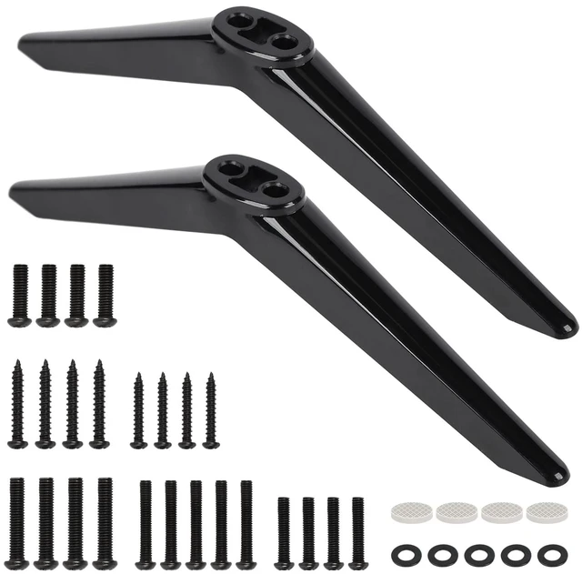 Main image of TV Legs Replacement for Insignia Fire TV, 2PCS TV Stand Legs with Screws, Only Compatible with Insignia NS-40DR420NA16 NS-24F201NA23 NS-43DR620NA18 NS-48DR420NA16 NS-55DR710NA17, Easy to Install