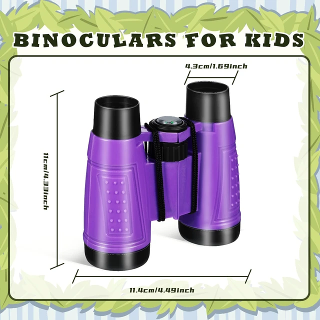 Alt view image 3 of 7 - 24 Pcs Binoculars Bulk Educational Compact Binoculars with Neck String Telescope for Learning Bird Watching Camping Hiking Travel Safaris Birthday Gifts(Purple)