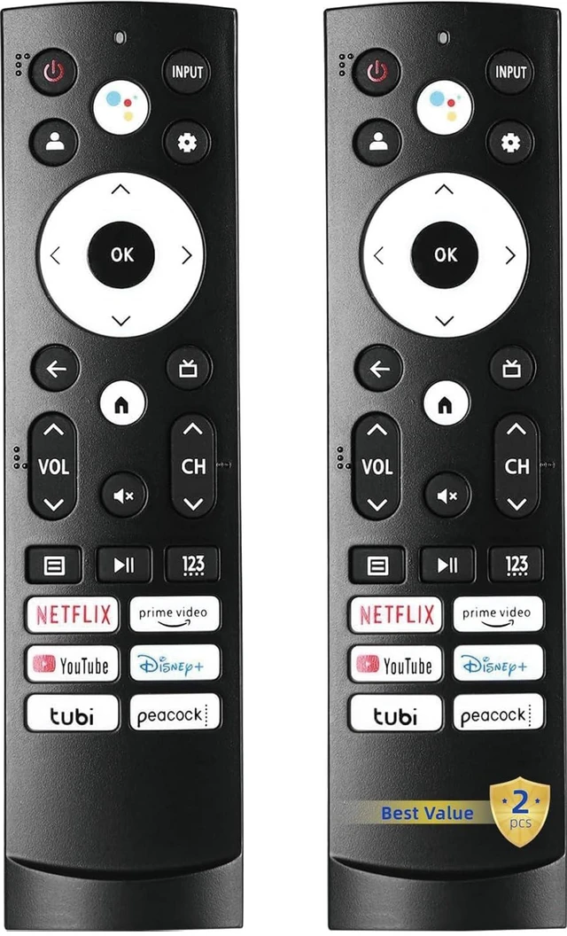 Main image of Replacement Remote Control Compatible with Hisense Google 4K UHD Series Smart TV 65U8H 75U8H 50U6H 55U6H 65U6H 75U6H 43A6H 50A6H 55A6H 55U6K 65U7K 55U8K