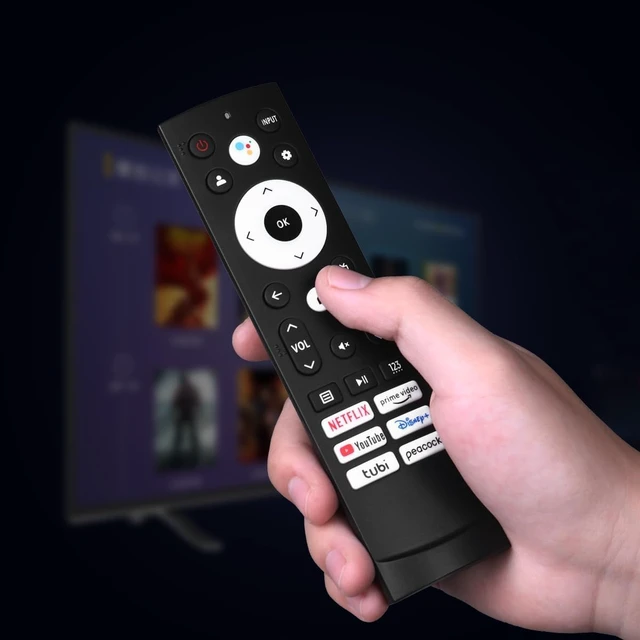 Alt view image 6 of 6 - Replacement Remote Control Compatible with Hisense Google 4K UHD Series Smart TV 65U8H 75U8H 50U6H 55U6H 65U6H 75U6H 43A6H 50A6H 55A6H 55U6K 65U7K 55U8K