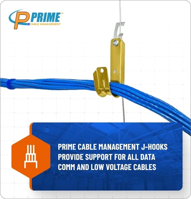 Alt view image 5 of 7 - Heavy Duty Metal Cable Support Batwing J-Hook Hangers with Bat Wing Clip for Ceiling Wire & Threaded Rod for Cable Management