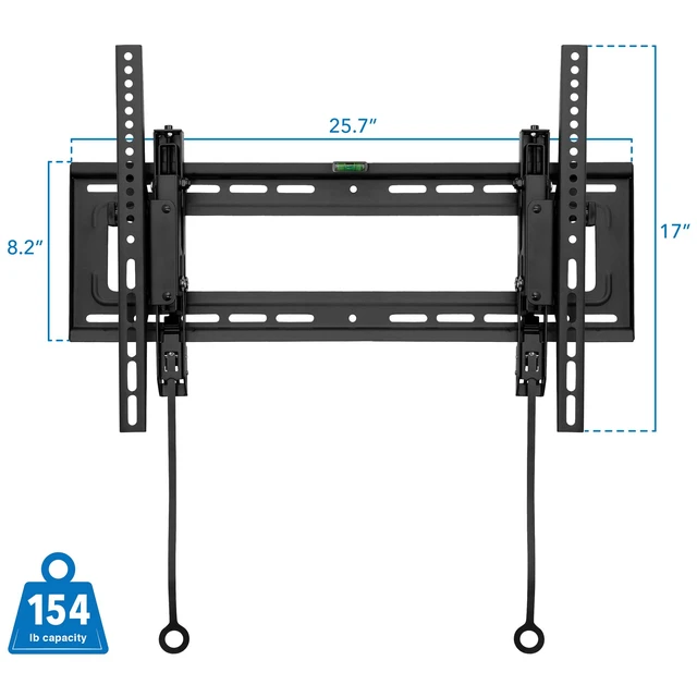 Alt view image 7 of 7 - Advanced Tilt TV Wall Mount Full Tilting Extendable Mounting Bracket Fits 37" - 80" Screen VESA Compatible up to 600x400mm Perfect Above Fireplace Mounting Bracket