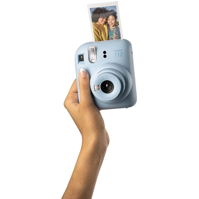 Alt view image 6 of 6 - Instax Mini 12 Instant Camera + Minimate Custom Case + Fuji Instax Film 20 Sheets Twin Pack (Pastel Blue)