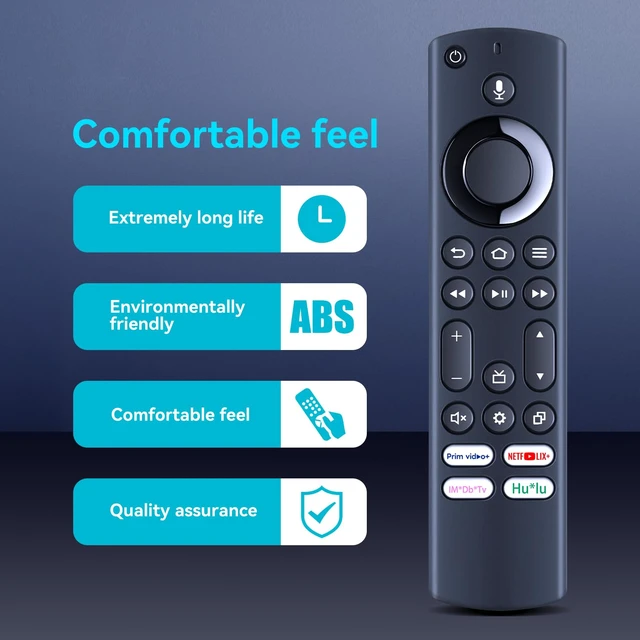 Alt view image 3 of 7 - NS-RCFNA-21 REV D/NS-RCFNA-21 Rev B Replacement Voice Remote Control Compatible for Insignia and Toshiba Smart TV, for 2022 Chrysler Pacifica HybridRear Seat DVD Theater