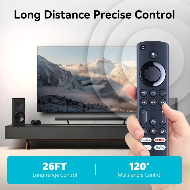 Alt view image 5 of 7 - NS-RCFNA-21 REV D/NS-RCFNA-21 Rev B Replacement Voice Remote Control Compatible for Insignia and Toshiba Smart TV, for 2022 Chrysler Pacifica HybridRear Seat DVD Theater