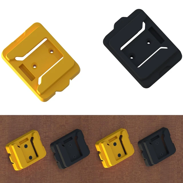 Alt view image 5 of 6 - Battery Holders for Dewalt 20V Mount Dock, Yellow, 20 Pack Fit for 20V 60V (No Battery), Battery Dock Holder, Fit for DCB200 DCB203 DCB205 DCB206 Batteries