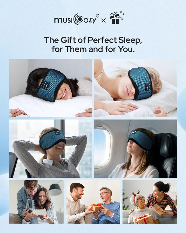 Alt view image 7 of 7 - Bluetooth Sleep Mask Headphones for Side Sleepers Bluetooth Sleep Mask Headphones for Side Sleepers