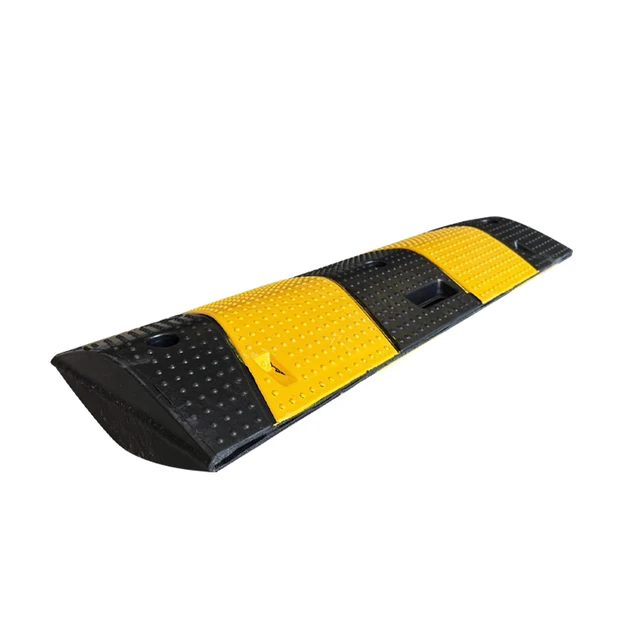 Alt view image 2 of 3 - Rubber Speed Bump 6 Feet Rubber Driveway Modular Heavy Duty Speed 72.4 x 12 x 2.4 Inch Cable Protector Ramp for Garage Gravel Roads Asphalt Concrete, 6Ft-Speed Bump (1 pack ZD 6ft speed bump)