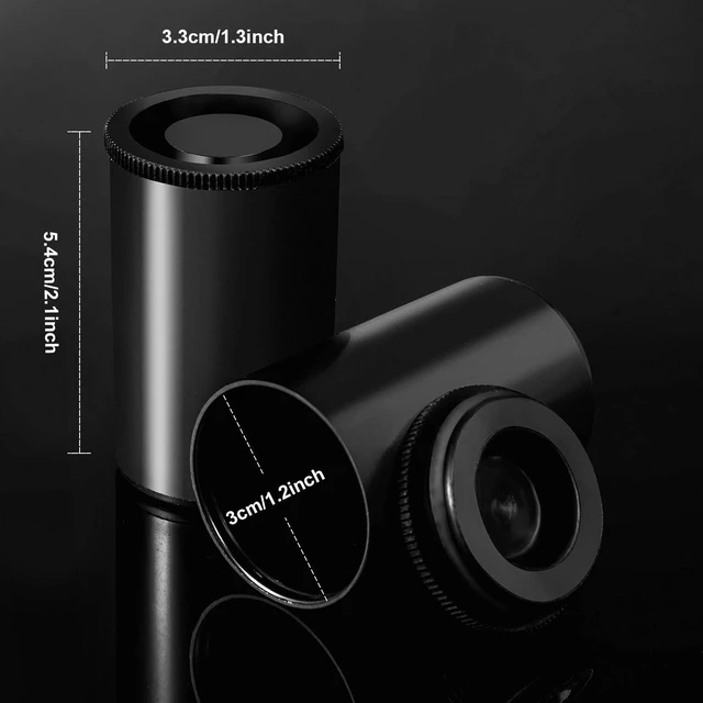 Alt view image 2 of 7 - 30 Pieces Plastic Film Canister Holder Containers, Black 35 mm Empty Camera Reel Containers, Storage Case with Lids for Storing Small Accessories, Film, Keys, Coins, Art Beads