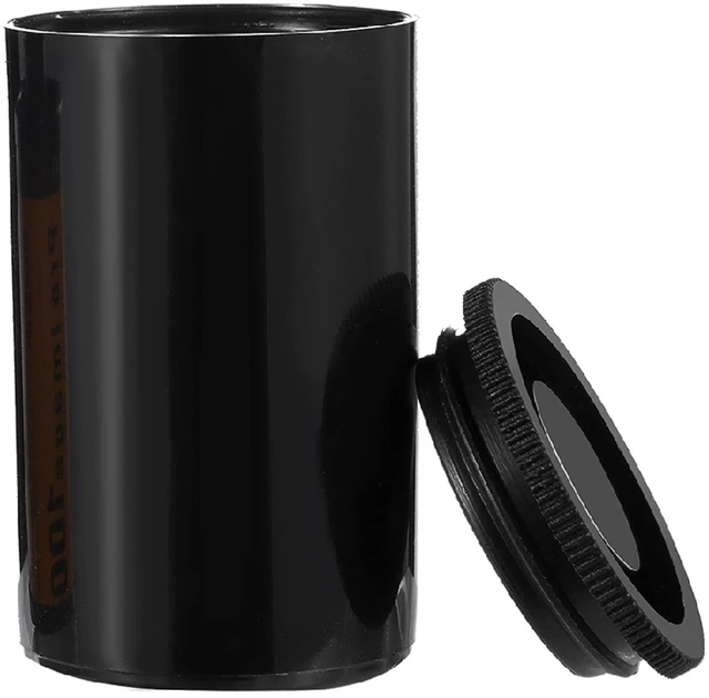 Alt view image 7 of 7 - 30 Pieces Plastic Film Canister Holder Containers, Black 35 mm Empty Camera Reel Containers, Storage Case with Lids for Storing Small Accessories, Film, Keys, Coins, Art Beads