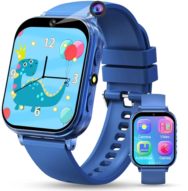 Main image of Kids Smart Watch, 30+ Games Camera Video Pedometer Kids Watch, Music Player, Alarm, Audiostory, Torch, Step Counter, Educational Toys for Children Age 5-12
