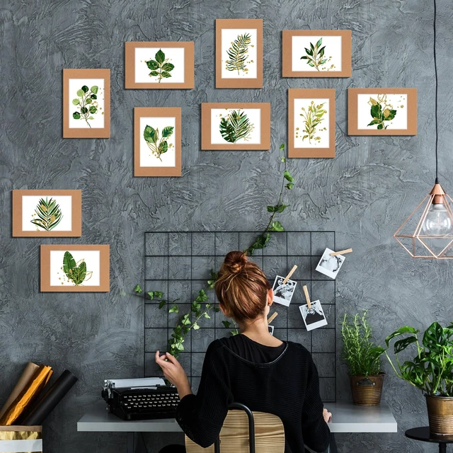 Alt view image 5 of 6 - 150 Pcs 4 x 6 In Paper Picture Frames Bulk Standing Photo Frame Back to School Gifts, With Easel Stand, Cardboard Picture Arts, DIY Family Art Craft Decoration, Wedding Photos Display